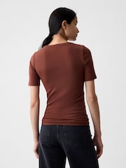 Gap Brown Modern Crew Neck Short Sleeve T-Shirt - Image 2 of 4