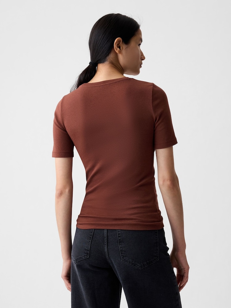 Gap Brown Modern Crew Neck Short Sleeve T-Shirt - Image 2 of 4