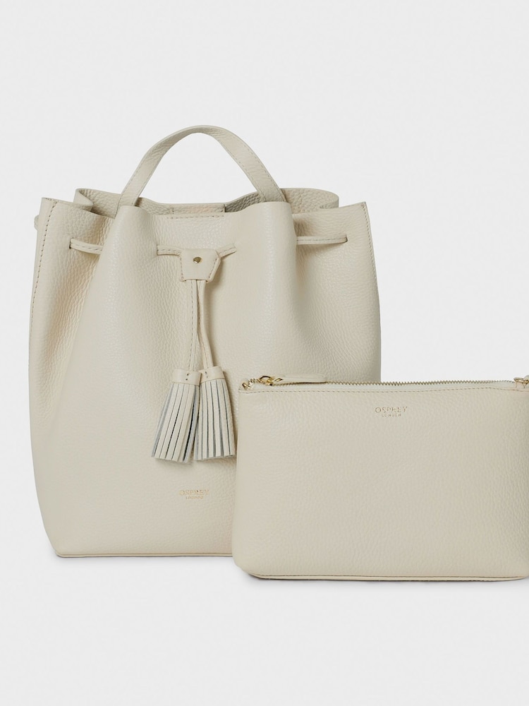 Natural - Negra de cuero The Lucia de Osprey London - Imagen 2 de 8