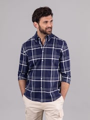Lakeland Leather Blue Clothing Warrick 100% Cotton Shirt - Image 3 of 7