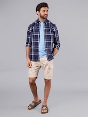 Lakeland Leather Blue Clothing Warrick 100% Cotton Shirt - Image 5 of 7