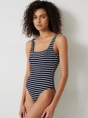 Hush Blue Lola Stripe Scoop Swimsuit - Image 1 of 6