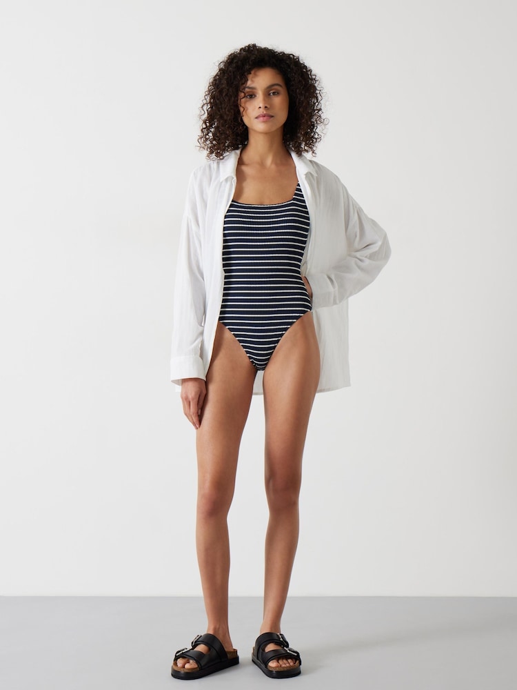Hush Blue Lola Stripe Scoop Swimsuit - Image 2 of 6