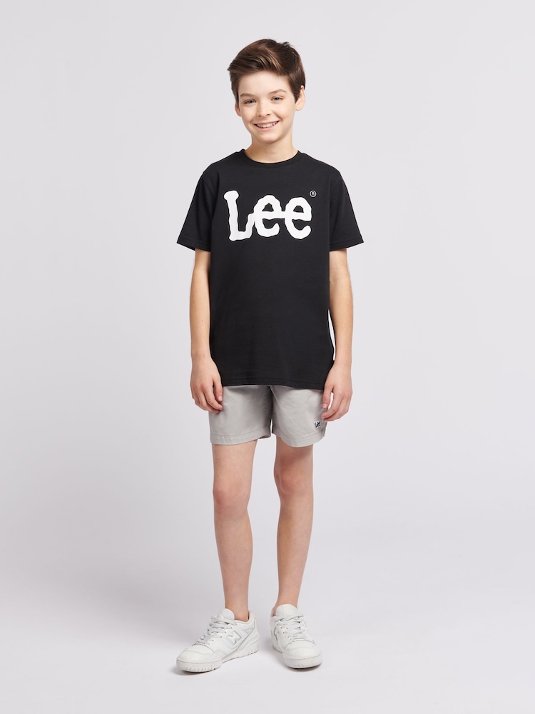 Lee Black Wobbly Graphic Print T-Shirt - Image 2 of 5 Lee Black Wobbly Graphic Print T-Shirt - Image 2 of 5
