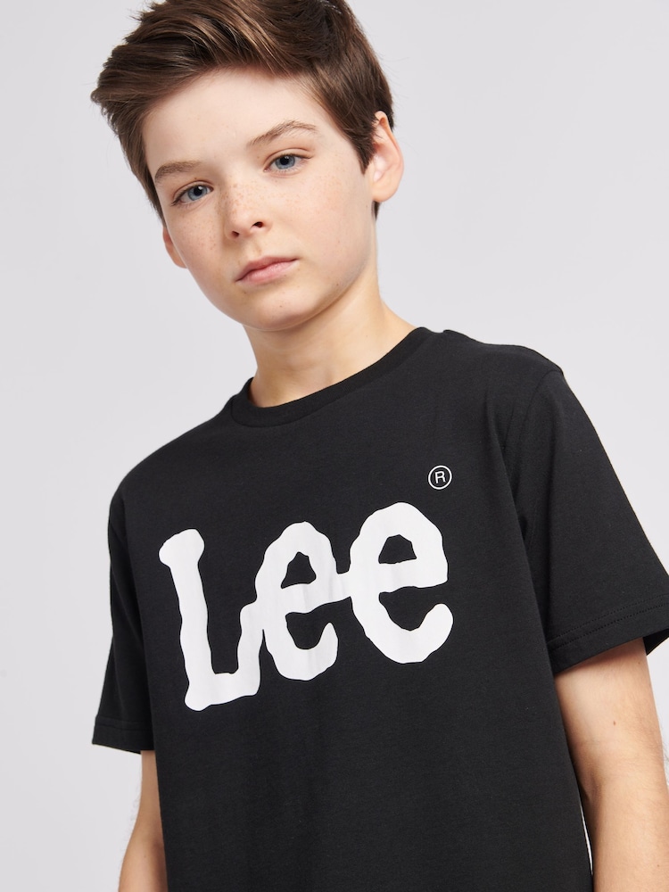 Lee Black Wobbly Graphic Print T-Shirt - Image 5 of 5 Lee Black Wobbly Graphic Print T-Shirt - Image 5 of 5