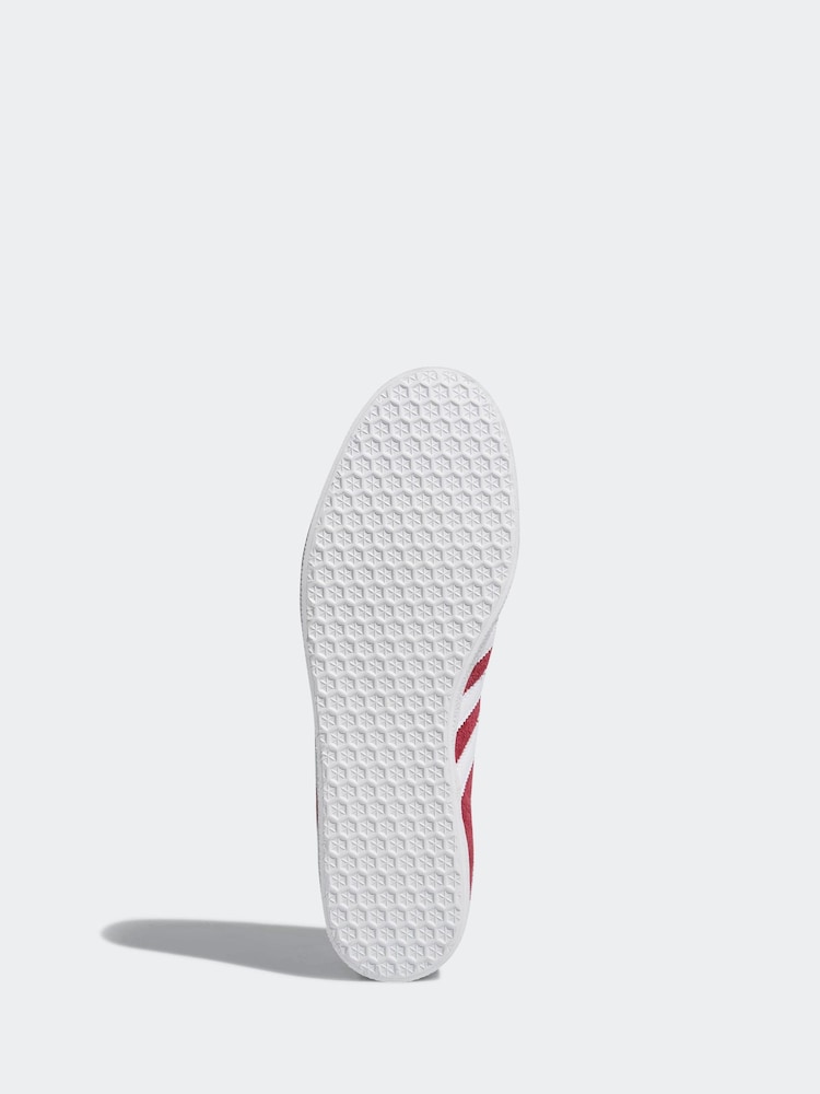 adidas Originals Burgundy Red Gazelle Trainers - Image 6 of 11