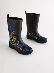 Schwarz Mehrfarbig Happy - Gummistiefel - Bild 1 von 5