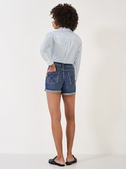 Crew Clothing Light Blue Denim Shorts - Image 3 of 4