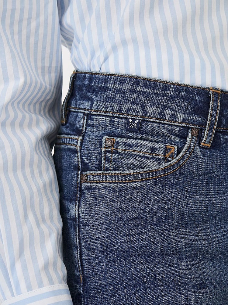 Crew Clothing Light Blue Denim Shorts - Image 4 of 4