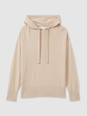 Reiss Sammie Wool Blend Drawstring Hoodie with Cashmere - Bild 2 von 6