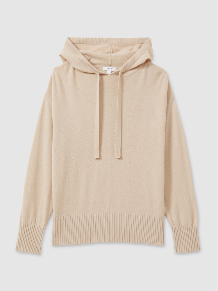 Reiss Sammie Wool Blend Drawstring Hoodie with Cashmere - Bild 2 von 6 Reiss Sammie Wool Blend Drawstring Hoodie with Cashmere - Bild 2 von 6