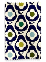 Orla Kiely Whale Blue Multi Pear Made to Measure 100% Cotton Roman Blind - Image 5 of 5
