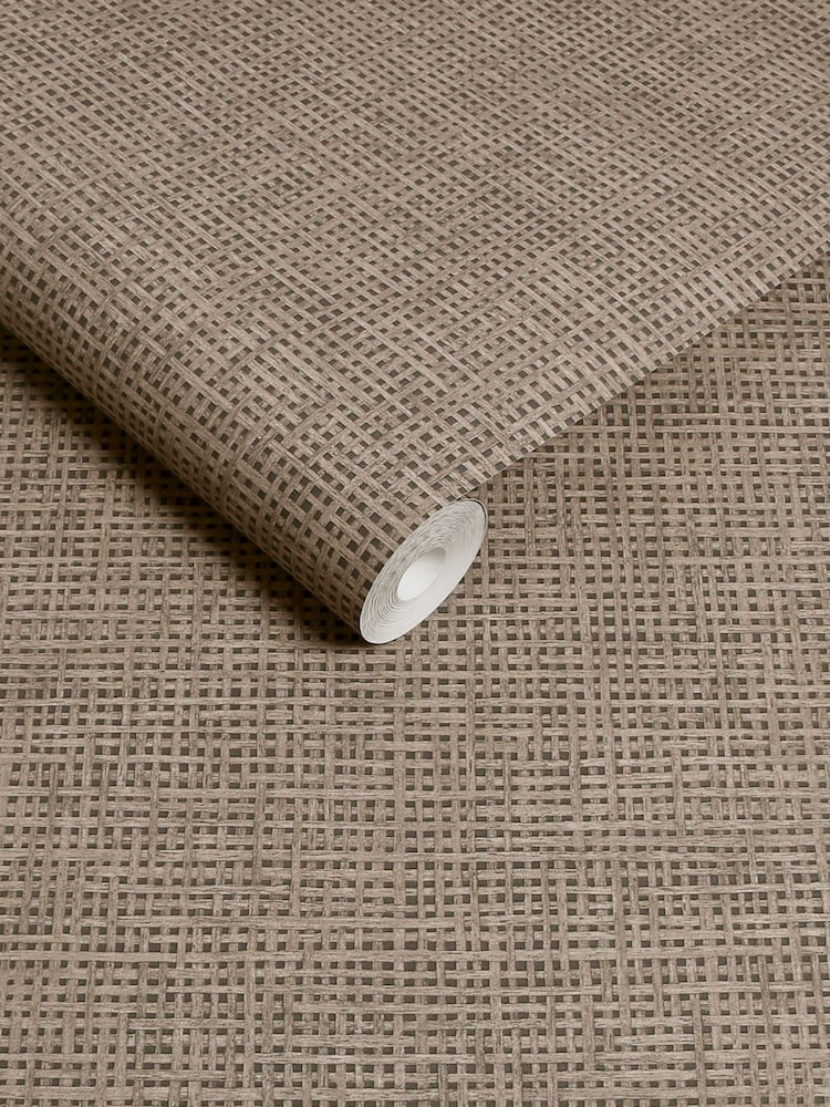 Graham & Brown Toast Rustic Weft 10M Wallpaper - Image 3 of 3 Graham & Brown Toast Rustic Weft 10M Wallpaper - Image 3 of 3