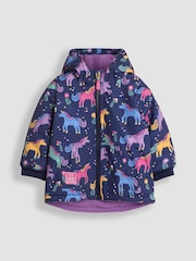 أرجواني فاتح وحيد القرن - JoJo Maman Bébé Fleece Lined Jacket - صورة 2 من 7