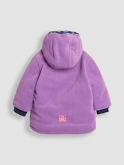 أرجواني فاتح وحيد القرن - JoJo Maman Bébé Fleece Lined Jacket - صورة 5 من 7