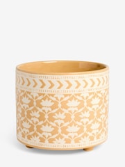 Nina Campbell Ochre Lotus Plant Pot - Image 4 of 5