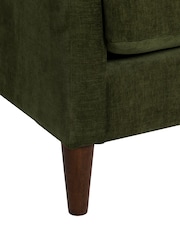 Barker and Stonehouse Olive Green Kaplan Velvet 3 Seater Sofa - Image 6 of 6