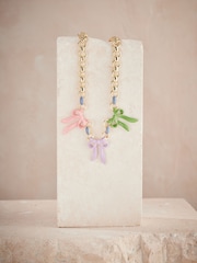 Cath Kidston Gold Tone Bow Necklace - Image 1 of 3