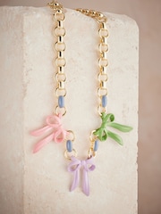 Cath Kidston Gold Tone Bow Necklace - Image 3 of 3