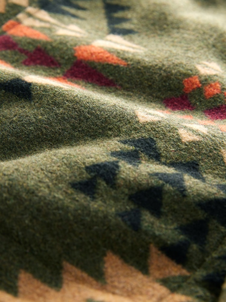 Zielony - Borg Lined Pattern Shacket - Image 8 of 8 Zielony - Borg Lined Pattern Shacket - Image 8 of 8