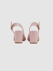 Camilla Elphick Leather Slingback Heels - Image 3 of 4