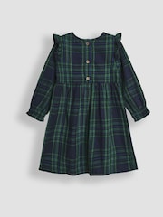 JoJo Maman Bébé Green Tartan Smocked Dress - Image 2 of 3