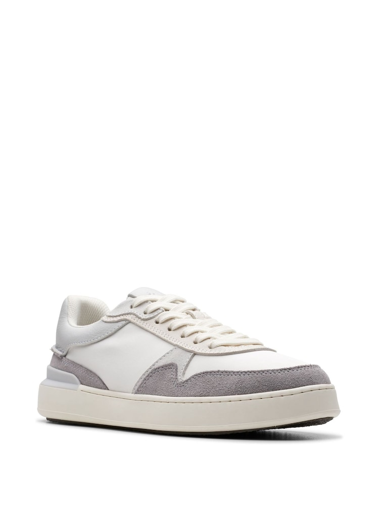 Clarks Grey Combi CourtLite Race Shoes - Image 3 of 7