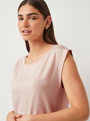 Calvin Klein Pink Wide Neck T-Shirt - Image 3 of 6