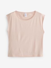 Calvin Klein Pink Wide Neck T-Shirt - Image 6 of 6