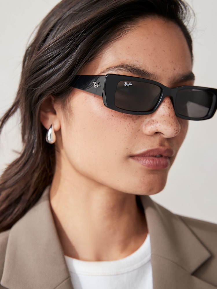 Ray Ban Teru Rb4425 Rectangle Black Sunglasses - Image 2 of 8