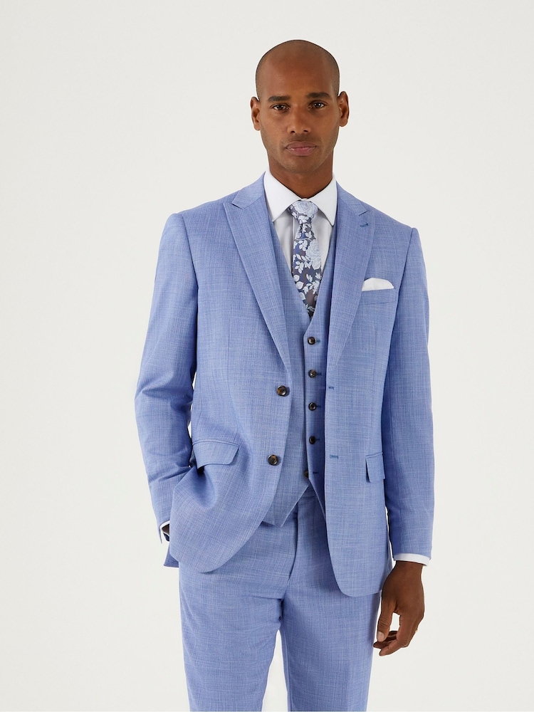 Sky Blue - Skopes Tailored Fit Redding Suit: Jacket - Изображение 1 из 9