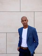 Sky Blue - Skopes Tailored Fit Redding Suit: Jacket - Изображение 6 из 9
