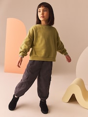 Green Oversized Cosy Rib Sweatshirt (3-16yrs) - Image 2 of 8