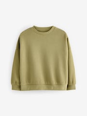 Green Oversized Cosy Rib Sweatshirt (3-16yrs) - Image 5 of 8