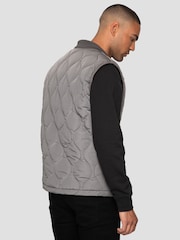 Threadbare Grey Lightweight Quilted Gilet - Image 2 of 4