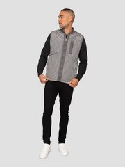 Threadbare Grey Lightweight Quilted Gilet - Image 3 of 4
