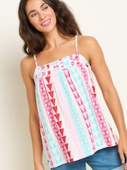 Brakeburn Cream Rosie 100% Cotton Camisole - Image 3 of 5