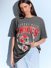 Kansas Relaxed Fit American License NFL 100% Cotton Graphic T-Shirt - Image 1 of 4