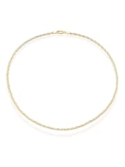Beaverbrooks 9ct Gold Plait Necklace - Image 1 of 3