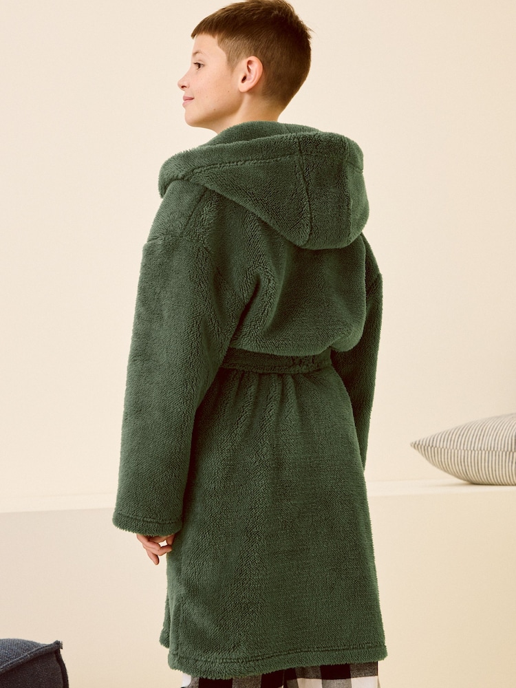 Sage Green Fleece Robe (1.5-16yrs) - Image 2 of 3