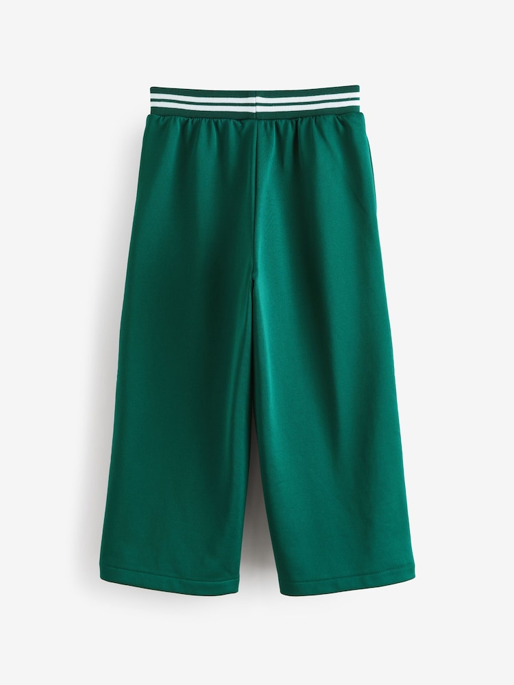Green Wide Leg Popper Joggers (3-16yrs) - Image 6 of 7