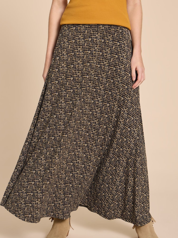 White Stuff Black EcoVero™ Jada Maxi Skirt - Image 1 of 7
