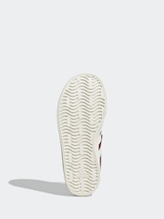 adidas Burgundy/White Kids VL Court 3.0 Trainers - Image 7 of 9