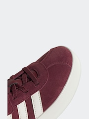 adidas Burgundy/White Kids VL Court 3.0 Trainers - Image 8 of 9