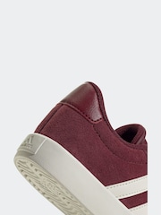 adidas Burgundy/White Kids VL Court 3.0 Trainers - Image 9 of 9