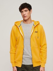 Superdry Yellow Gold Essential Logo Zip-Up Hoodie - Image 1 of 1
