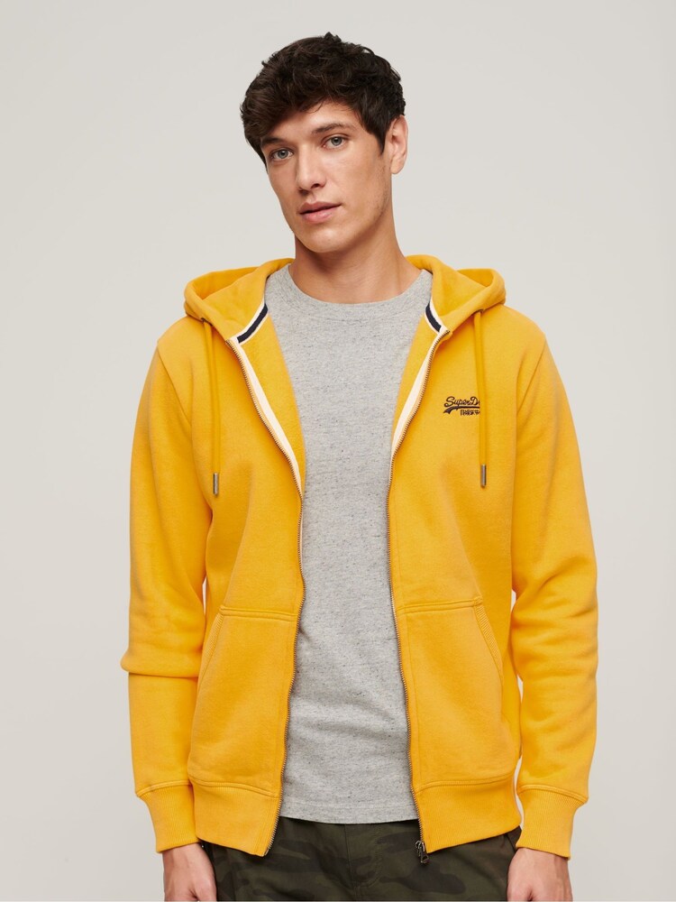 Rumeno zlato - Superdry Essential Logo Zip-Up kapuco; jopa/pulover s kapuco - Slika 1 iz 6 Rumeno zlato - Superdry Essential Logo Zip-Up kapuco; jopa/pulover s kapuco - Slika 1 iz 6