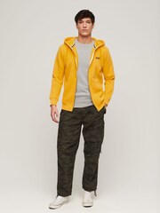 Superdry Yellow Gold Essential Logo Zip-Up Hoodie - Image 3 of 6