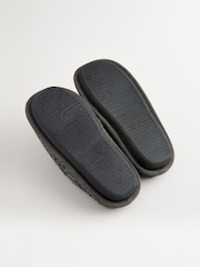 Grey Herringbone Mules Slippers - Image 5 of 6