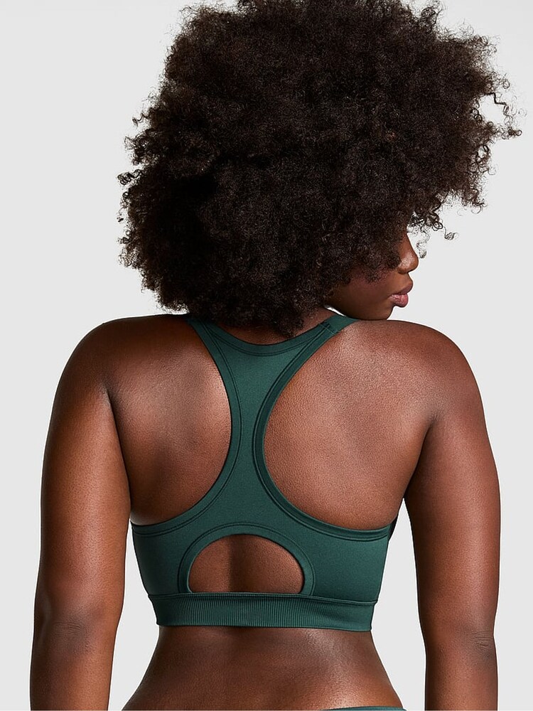Victoria's Secret PINK Deep Forest Green Sports Bra - Image 2 of 3